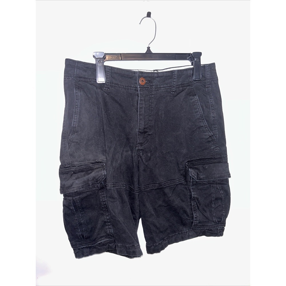 Y2K Hollister Men Cargo Shorts Button Fly‎ Distressed Size 33